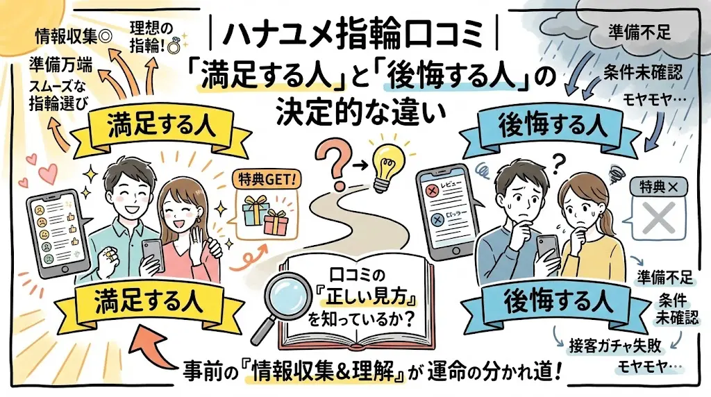 ハナユメ指輪キャンペーン口コミ「満足する人」と「後悔する人」の決定的な違い