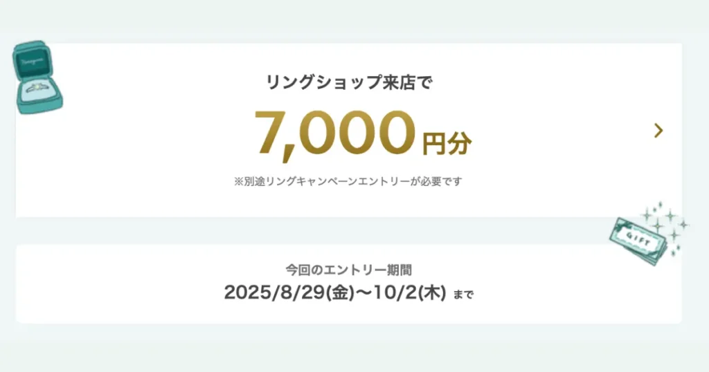 ハナユメキャンペーン　指輪